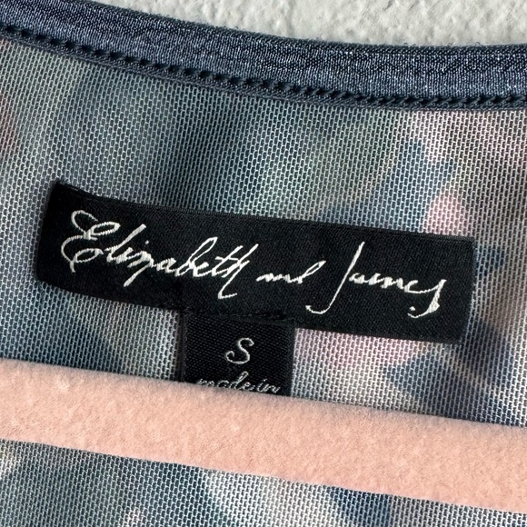 Elizabeth and James Gosling Mesh Printed Multi Color Midi Bodycon Dress small - Picture 4 of 4